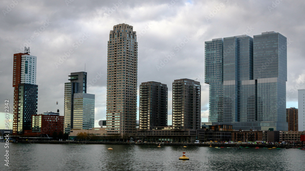 Obraz premium Views from the city of Rotterdam, the Netherlands
