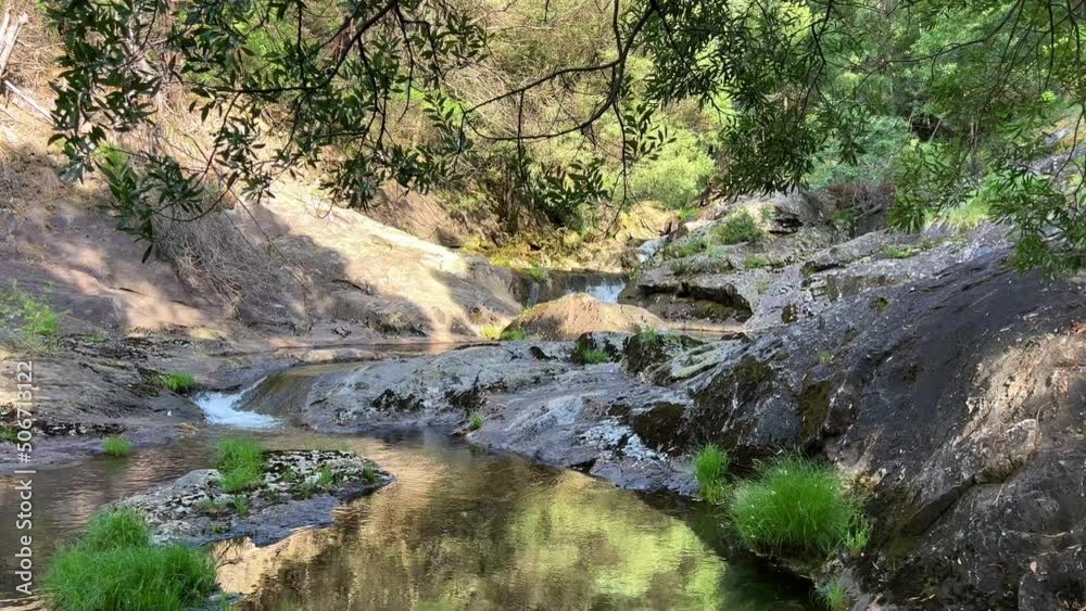 The waterfall is called cascata do Pincho or cascata da ferida ma. It's on the Ankora River fabulous nature is similar to the rates of a movie about pirates and and travel. High quality 4k footage The waterfall is called cascata do Pincho or cascata da ferida ma. It's on the Ankora River fabulous nature is similar to the rates of a movie about pirates and and travel. High quality 4k footage