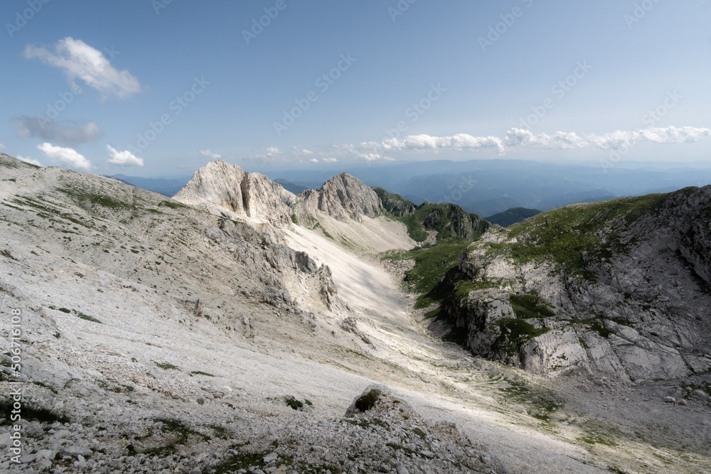Fototapeta premium mountain range in the Julian Alps in Slovenia