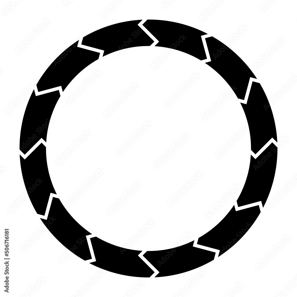 Naklejka premium circle pattern frame