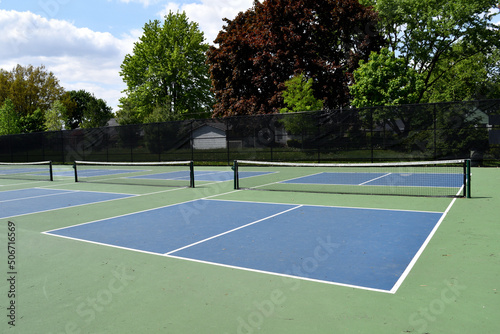 Empty Pickle ball courts © Gary