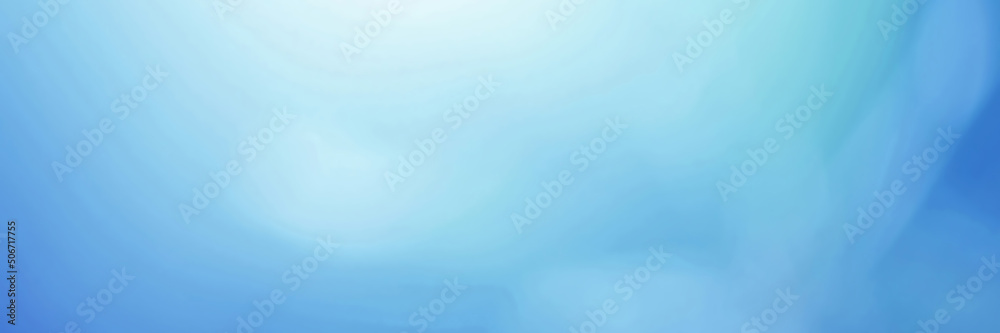 Light blue Leaf background. Blurred leaves and circular bokeh. Abstract wallpaper for backdrop and design