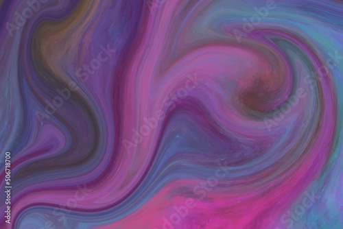 Abstract psychedelic liquid marble texture swirl background