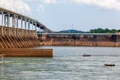 Pickwick Landing Dam is a hydroelectric lock and dam on the Tennessee River.. photo