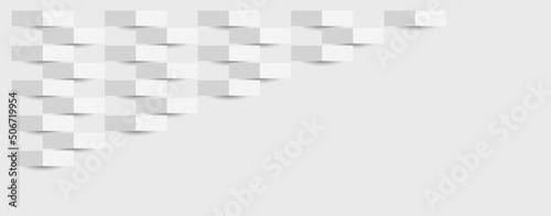 White paper 3d background. Vector white background.