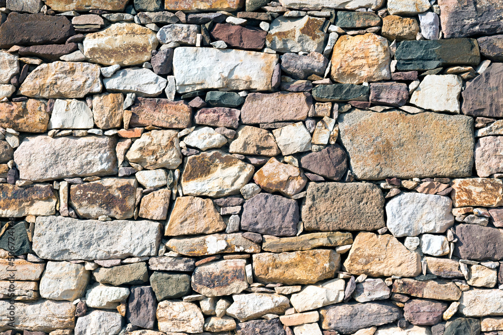 Old Uneven Hand Made Stone Wall Exterior Old Uneven Hand Made Stone Wall Exterior