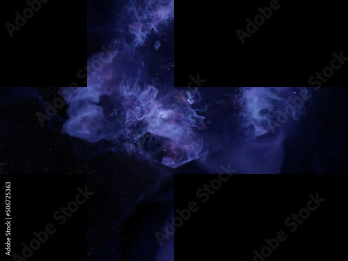 Violet space 360 VR background cube map