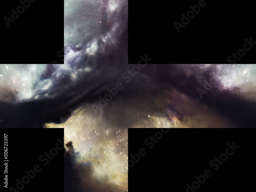 great starry sky 360 VR background cube map