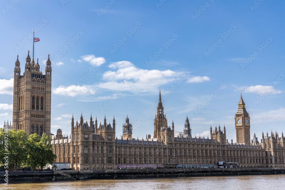 Palace of Westminster (Houses of Parliament) in London, Great Britain