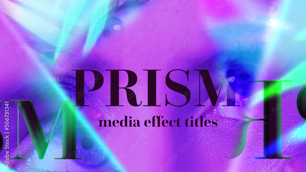Prism Media Effect Titles Stock 템플릿 | Adobe Stock Prism Media Effect Titles Stock 템플릿