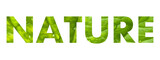 Nature background banner text 