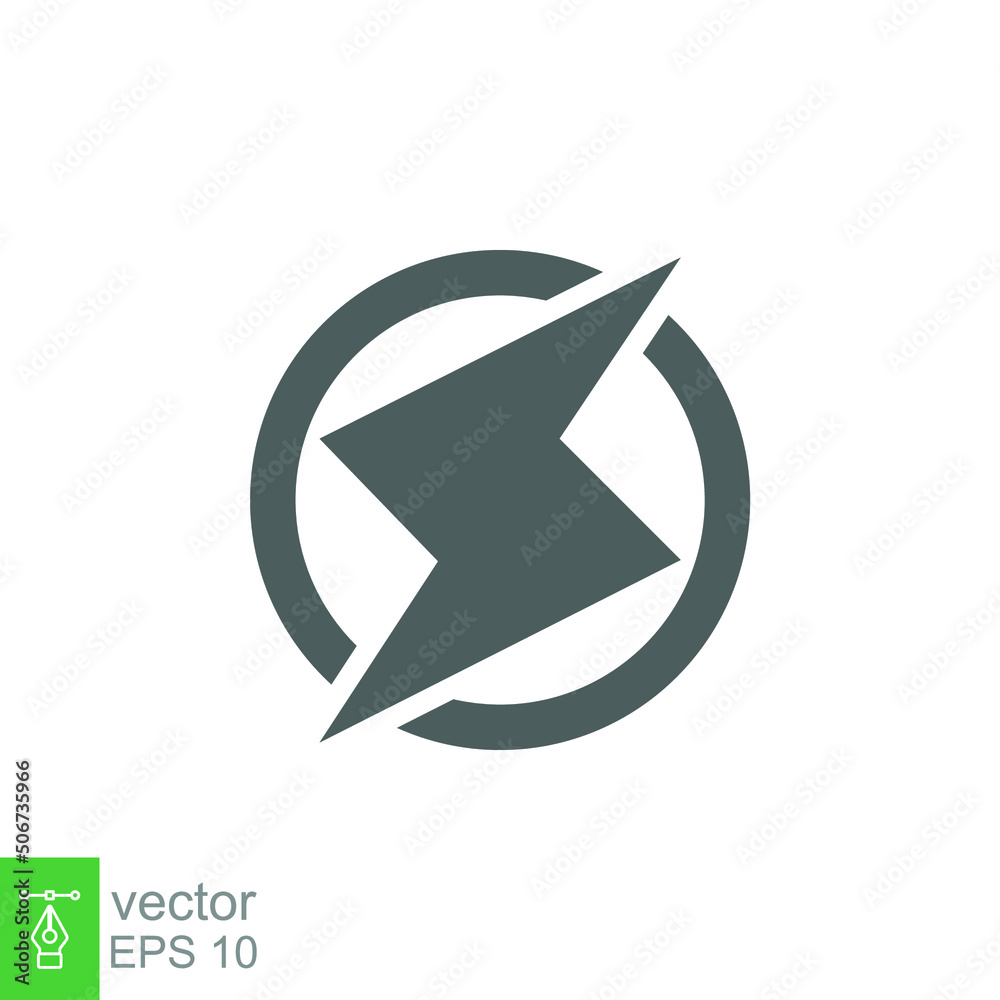 Power icon. Lightning, bolt, energy and thunder electric concept. Vector illustration isolated. EPS 10. Power icon. Lightning, bolt, energy and thunder electric concept. Vector illustration isolated. EPS 10.