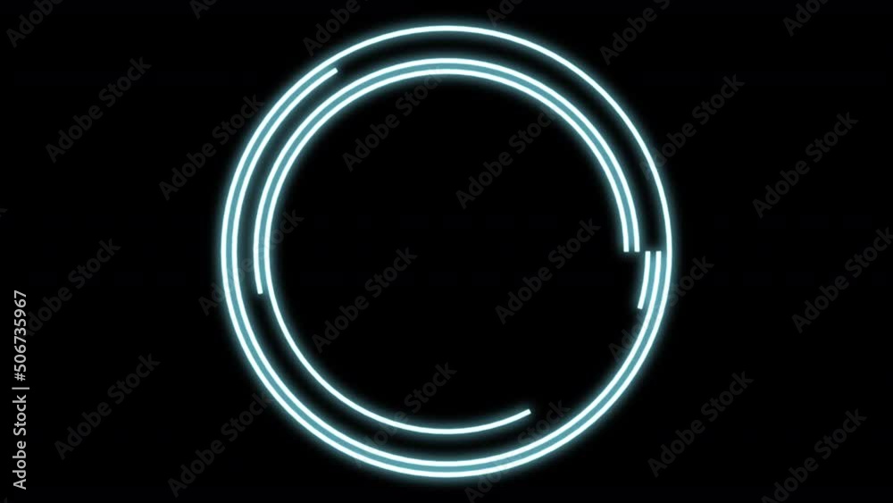 2D Arc Lines Blinking Blue VJ Loop Animation 03 2D Arc Lines Blinking Blue VJ Loop Animation 03