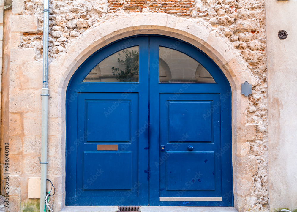 Fototapeta premium Old and beautiful blue door