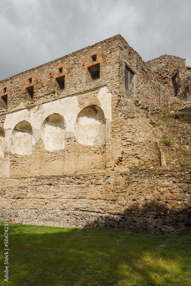 Picturesque ruins of the ancient city of Pompeii