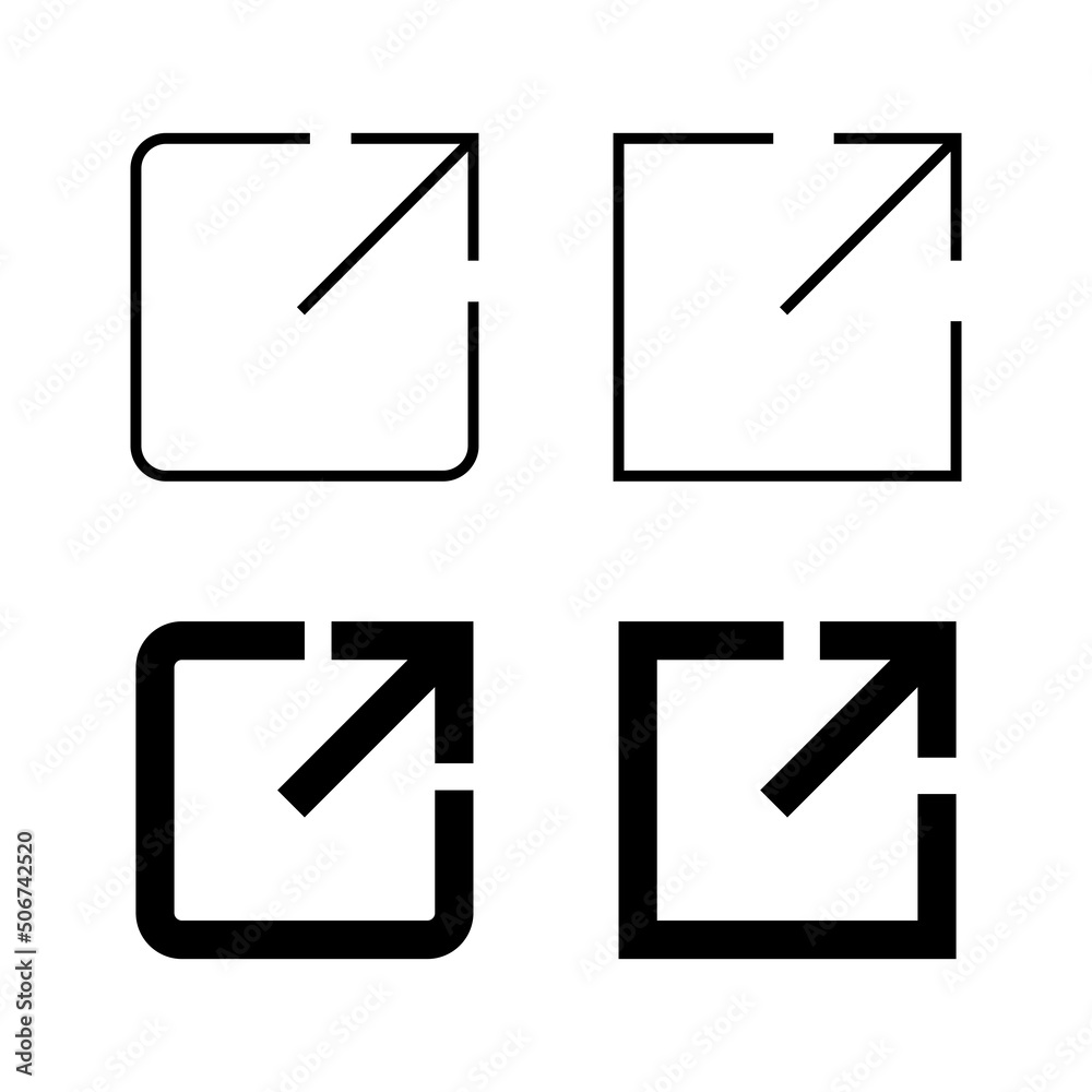 External link icons vector. link sign and symbol. hyperlink symbol External link icons vector. link sign and symbol. hyperlink symbol