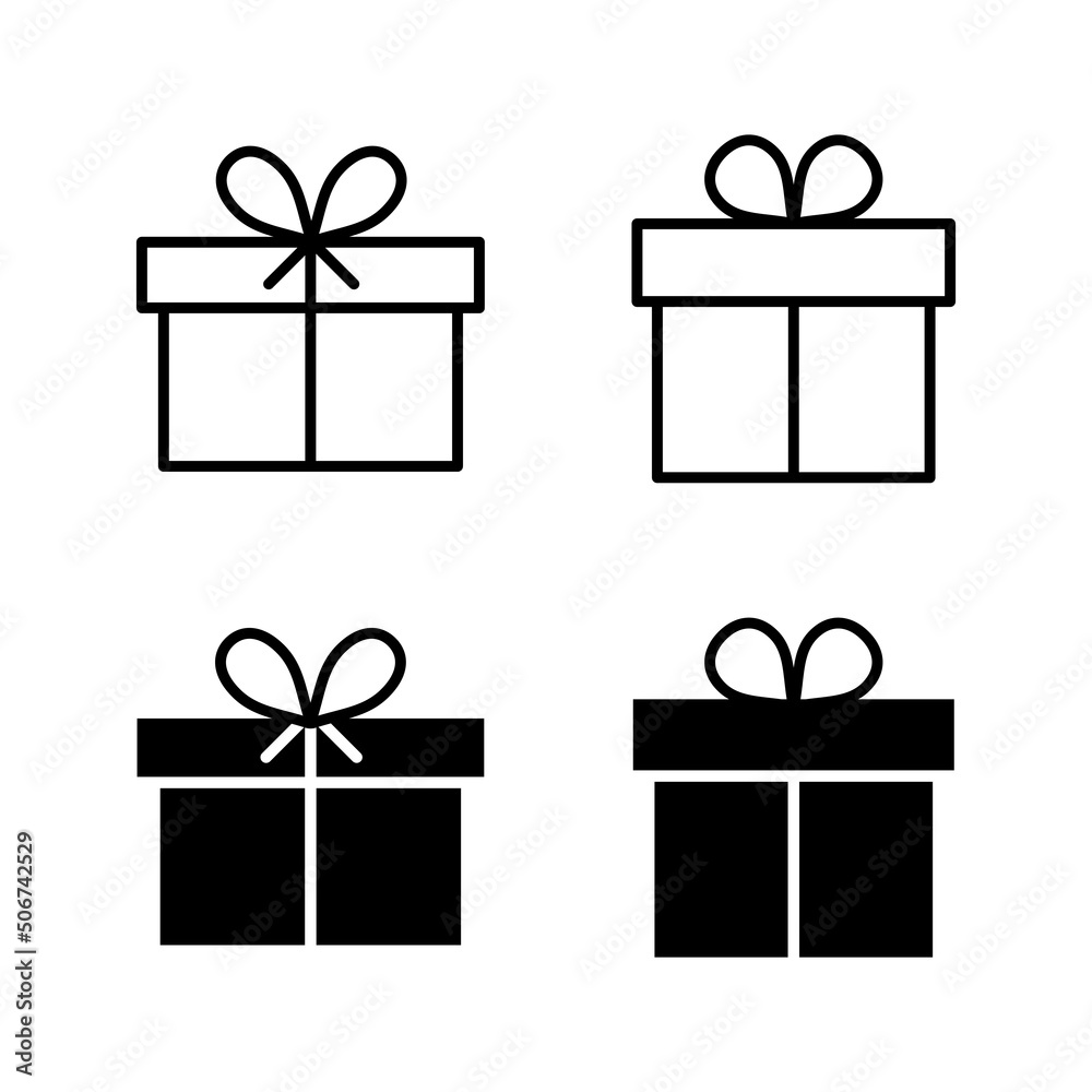 Gift icons vector. gift sign and symbol. birthday gift Gift icons vector. gift sign and symbol. birthday gift