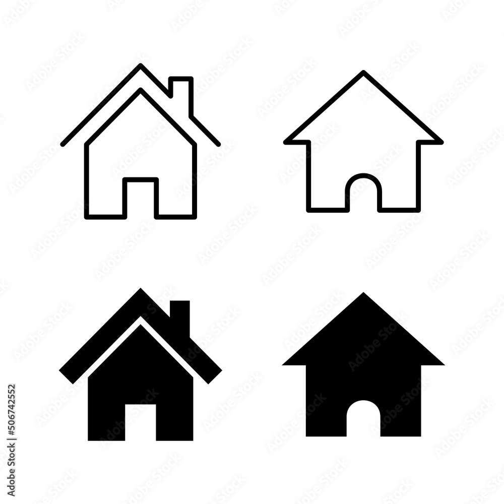 House icons vector. Home sign and symbol House icons vector. Home sign and symbol