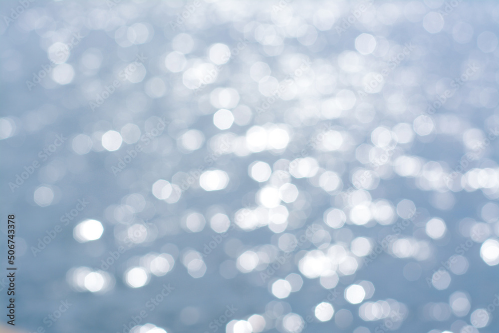 Blurred view of seascape on sunny day, bokeh effect Blurred view of seascape on sunny day, bokeh effect