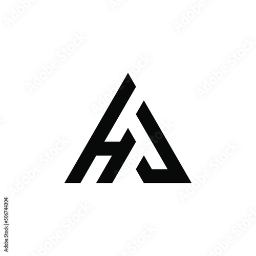HU alphabet letter logo monogram design