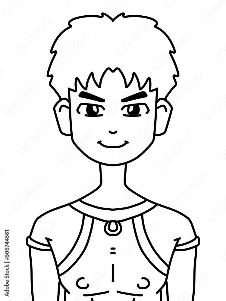 black and white of cute man cartoon black and white of cute man cartoon