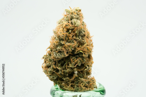 Orange and Green Coloured Cannabis Flower