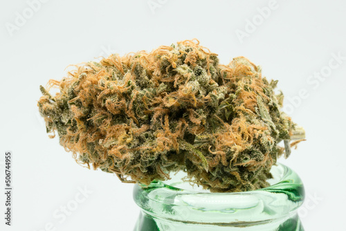 Orange and Green Coloured Cannabis Flower