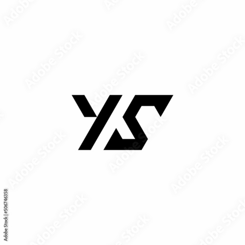 letter YS logo design vector unique