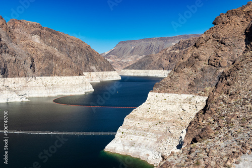View of Lake Mead with Low Water Levels