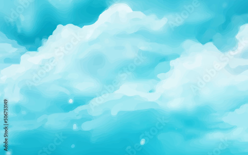 Abstract blue background. Winter background. Sky vector