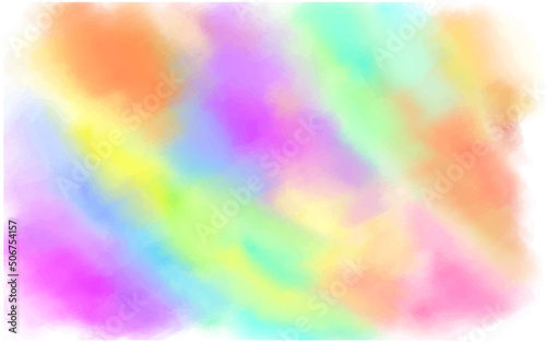 Colorful abstract on white background. Brushed Painted Abstract Background
