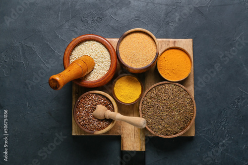 Assorted culinary spices an...