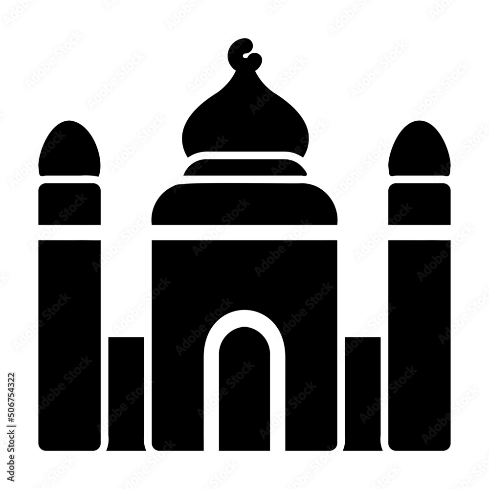 mosque glyph icon mosque glyph icon