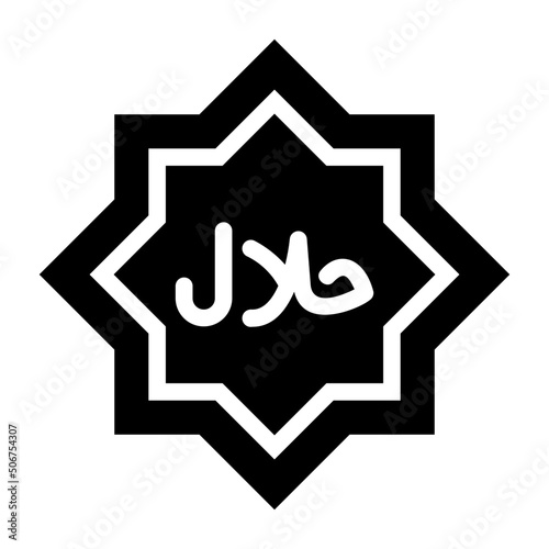 halal glyph icon