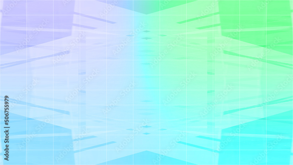 Obraz premium Abstract neon kaleidoscope grid shape background image.