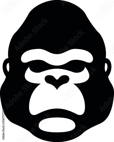 Simple Symbol of Gorilla Head