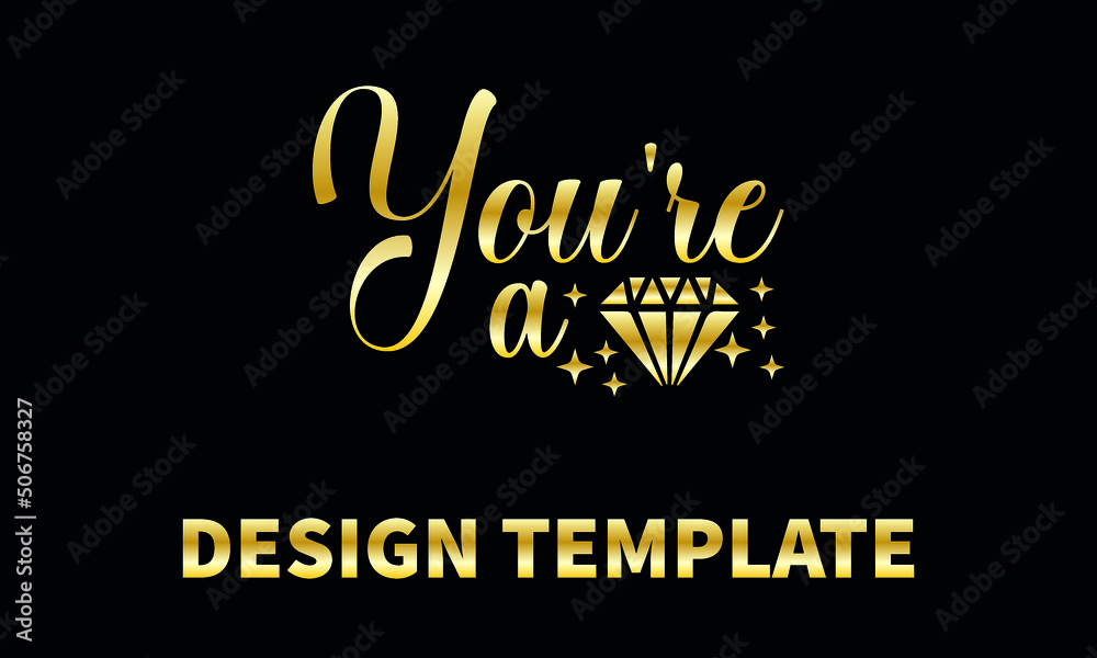you are a diamond vector logo monogram template you are a diamond vector logo monogram template
