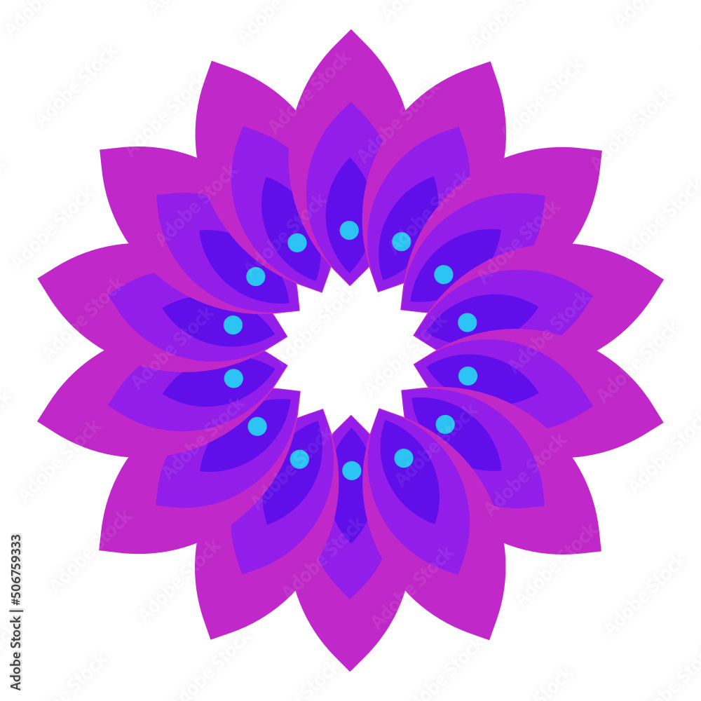 Fototapeta premium Flowers Pattern Illustration