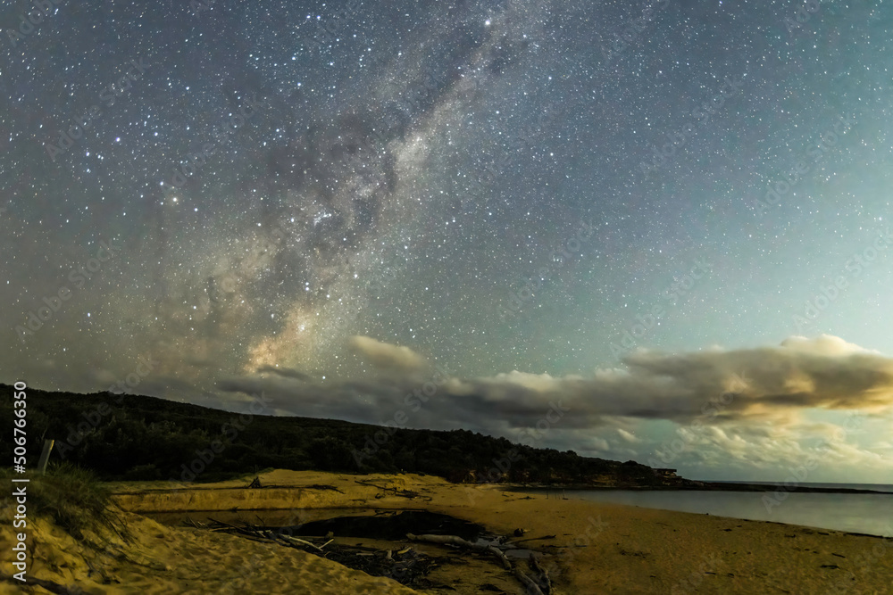 The night sky at the beach The night sky at the beach