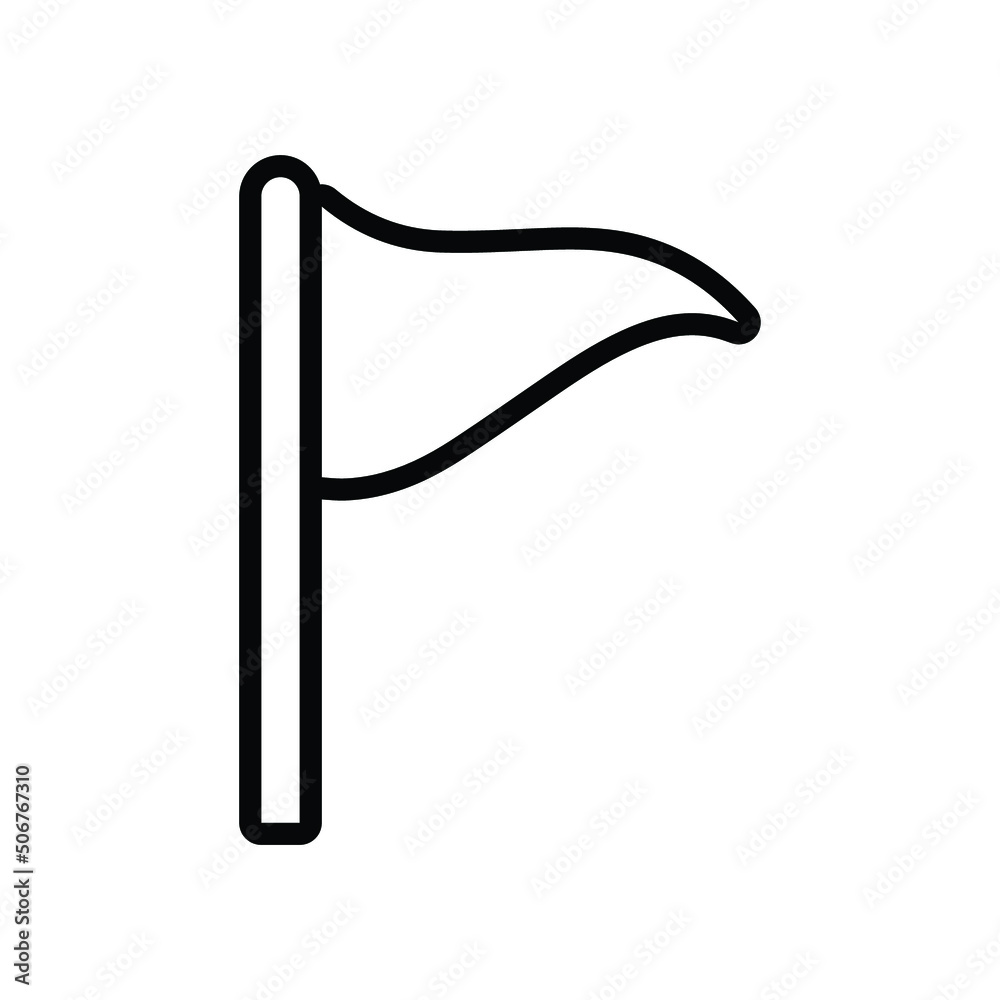 Flag icon. Simple outline style. Flat shape symbol sign. Thin line vector illustration design for application and web interface isolated on white background. EPS 10. Flag icon. Simple outline style. Flat shape symbol sign. Thin line vector illustration design for application and web interface isolated on white background. EPS 10.