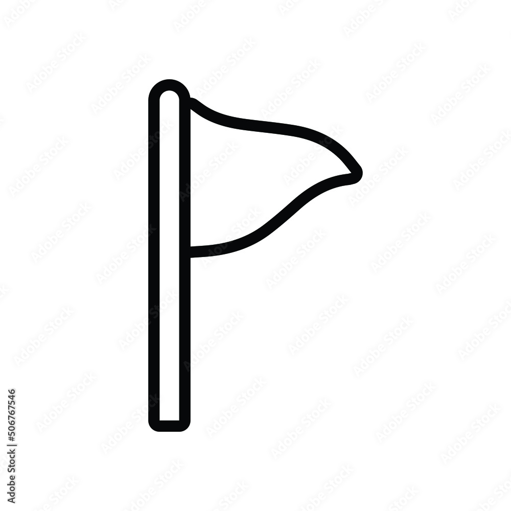 Flag icon. Simple outline style. Flat shape symbol sign. Thin line vector illustration design for application and web interface isolated on white background. EPS 10. Flag icon. Simple outline style. Flat shape symbol sign. Thin line vector illustration design for application and web interface isolated on white background. EPS 10.