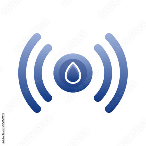 live water logo gradient design template icon