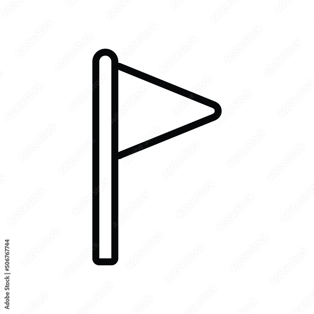 Flag icon. Simple outline style. Flat shape symbol sign. Thin line vector illustration design for application and web interface isolated on white background. EPS 10. Flag icon. Simple outline style. Flat shape symbol sign. Thin line vector illustration design for application and web interface isolated on white background. EPS 10.