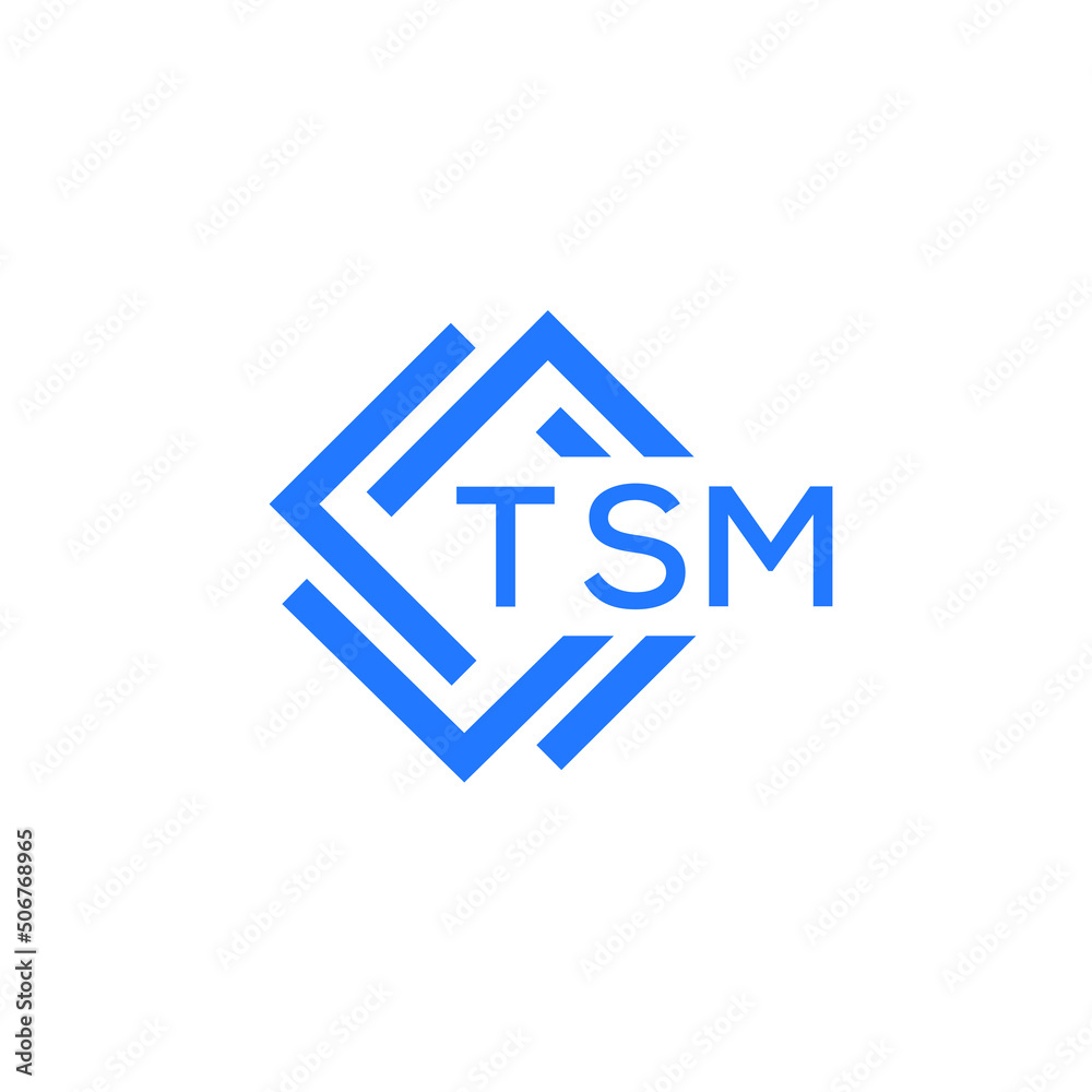 TSM technology letter logo design on white  background. TSM creative initials technology letter logo concept. TSM technology letter design.