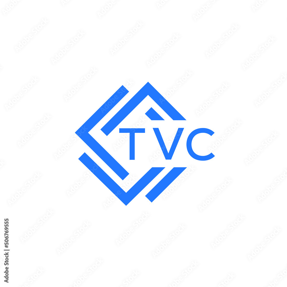 TVC technology letter logo design on white  background. TVC creative initials technology letter logo concept. TVC technology letter design.
