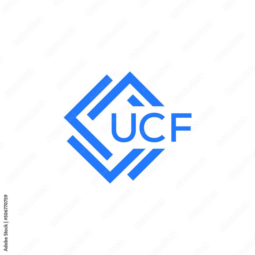 UCF technology letter logo design on white  background. UCF creative initials technology letter logo concept. UCF technology letter design.
