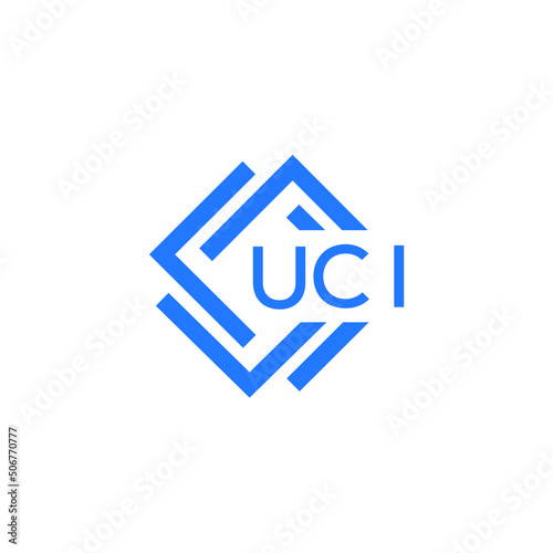 UCI technology letter logo design on white  background. UCI creative initials technology letter logo concept. UCI technology letter design.