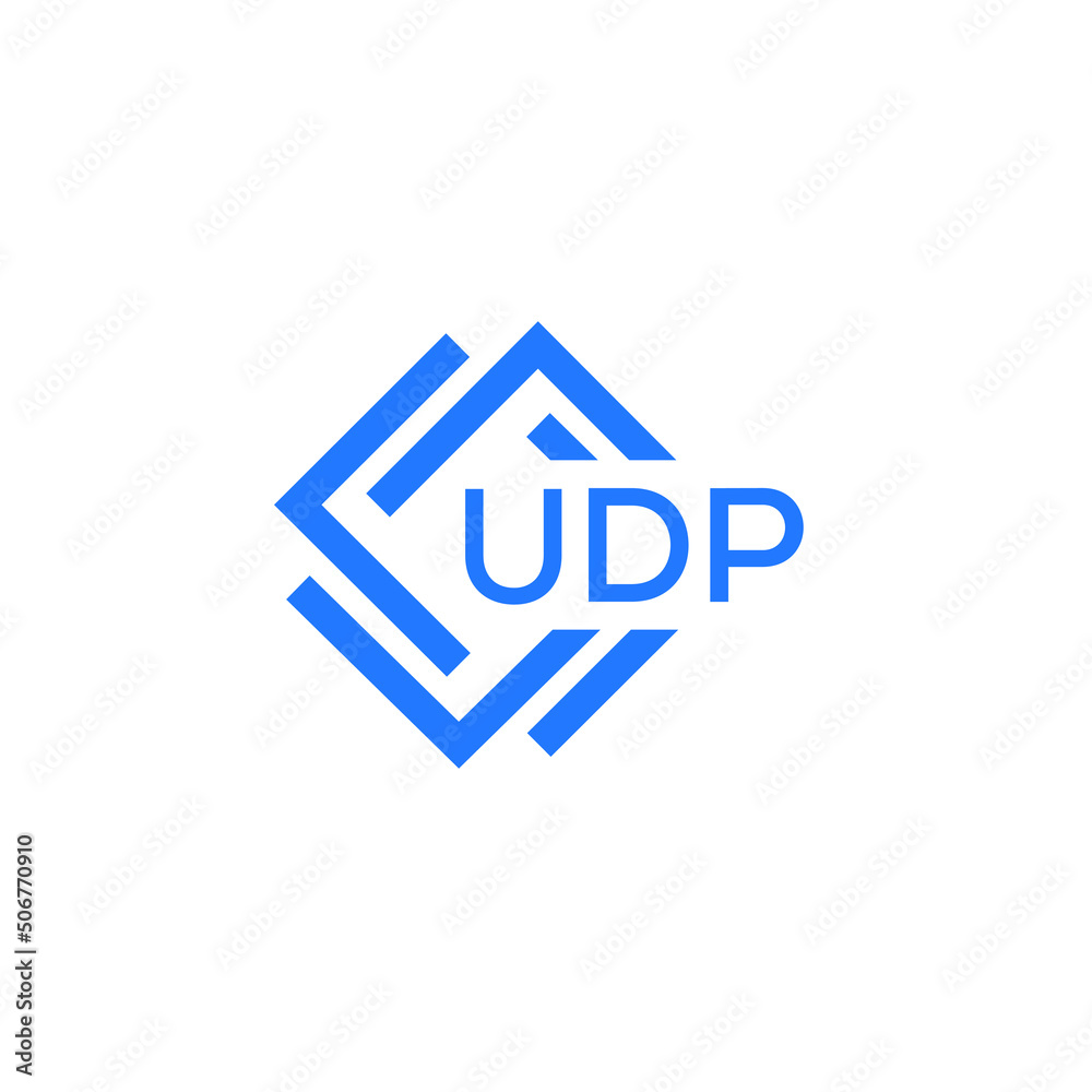 UDP technology letter logo design on white  background. UDP creative initials technology letter logo concept. UDP technology letter design.

