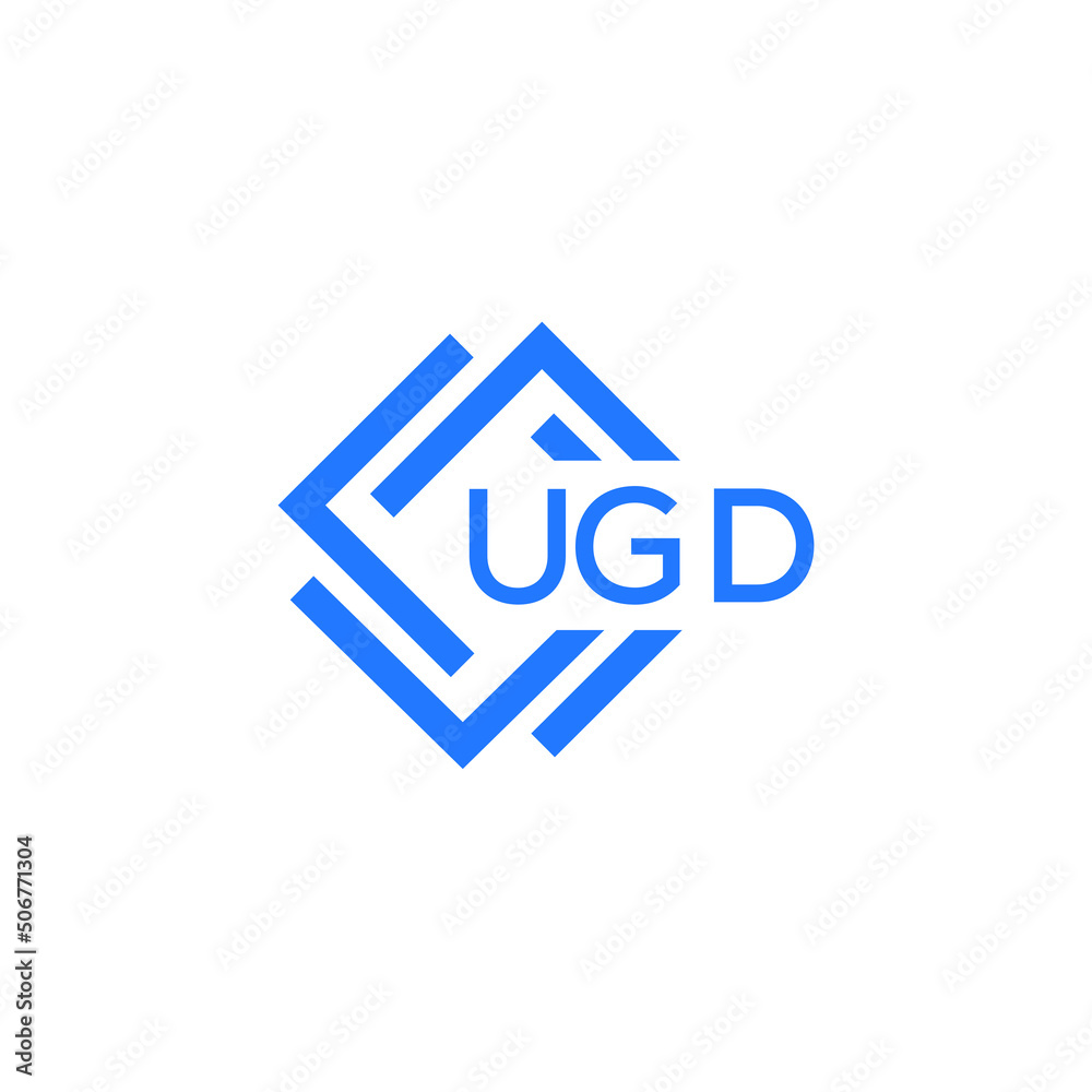 UGD technology letter logo design on white  background. UGD creative initials technology letter logo concept. UGD technology letter design.
