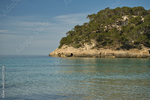 Seascape in Menorca island, Balearic islands, Spain